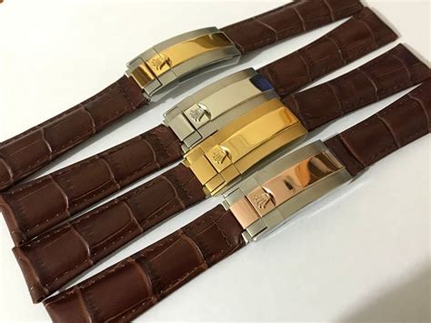 rolex clasp replacement genuine|rolex leather strap with clasp.